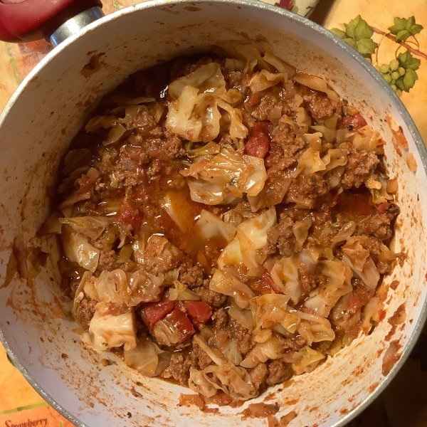 Ground Beef and Cabbage