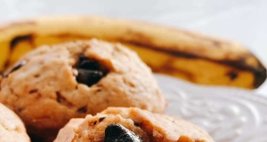 Vegan Banana-Nut-Carob Muffins