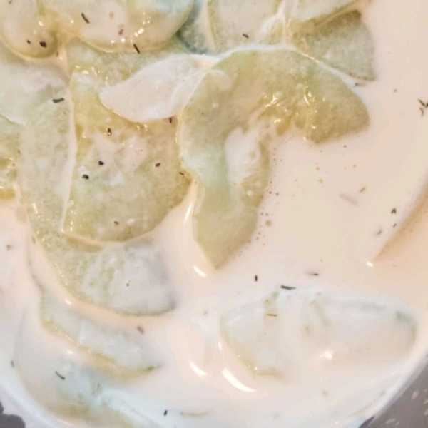 Dad's Creamy Cucumber Salad