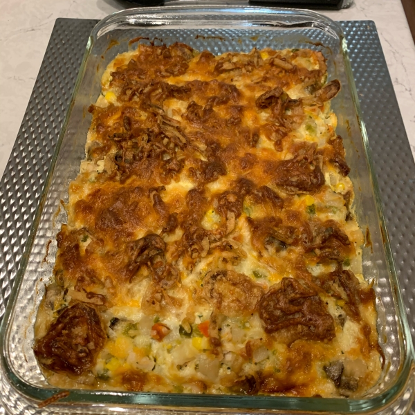 Cheesy Turkey Rice Casserole