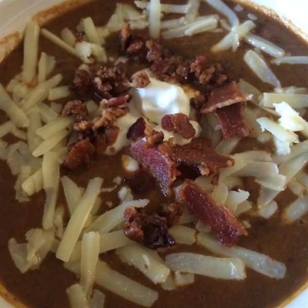 Black Bean Soup with Bacon