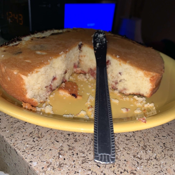 Cream Cheese Pound Cake with Lemon Glaze