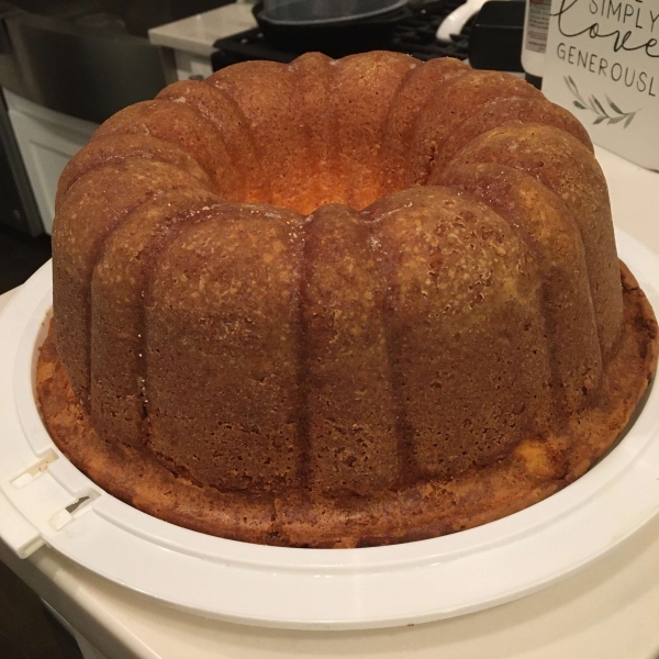 Cream Cheese Pound Cake with Lemon Glaze