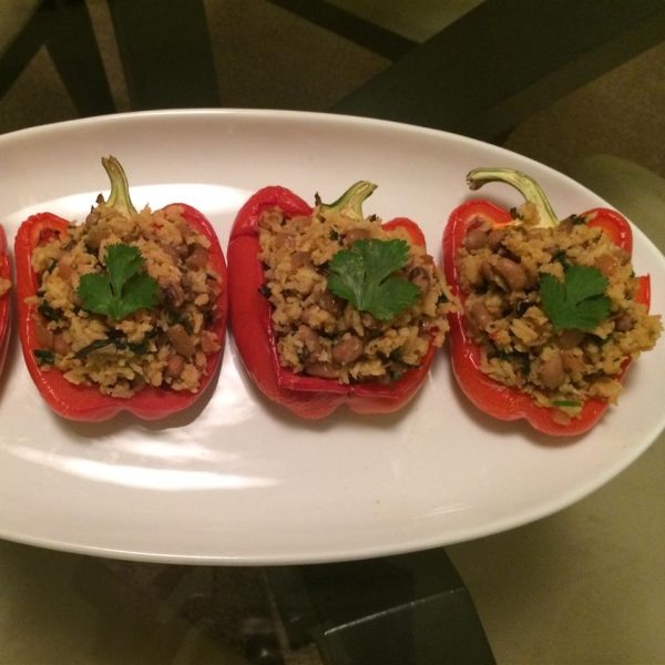 Bela's Stuffed Red Bell Peppers