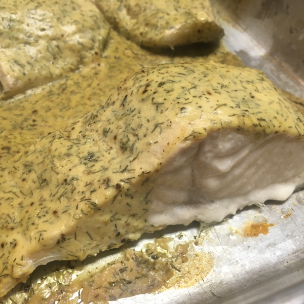 Steelhead Trout Bake with Dijon Mustard