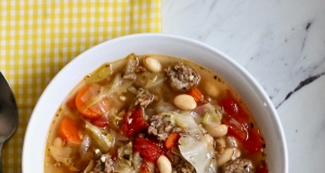 Rustic Cabbage and Sausage Soup