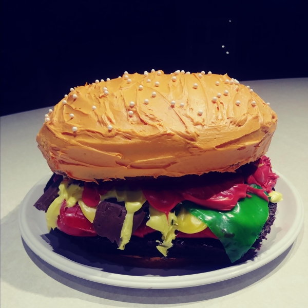 Bacon Cheeseburger Cake