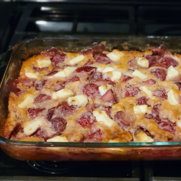 Strawberry Cream Cheese Cobbler