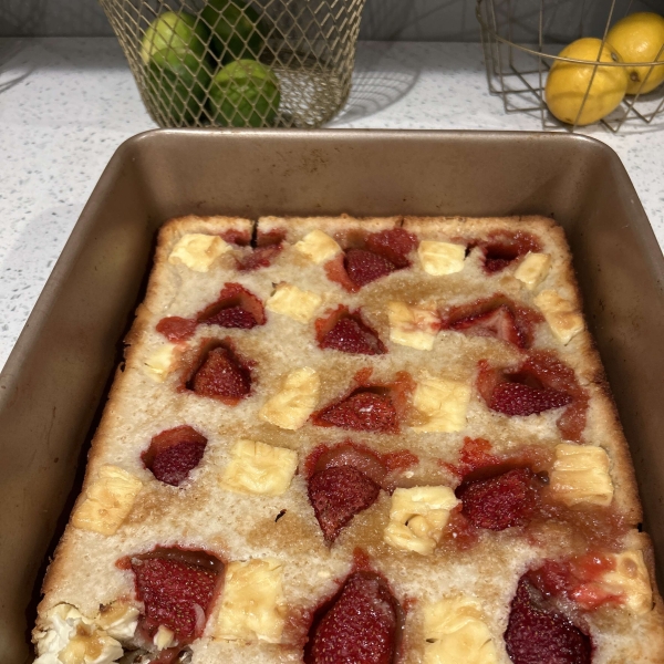 Strawberry Cream Cheese Cobbler