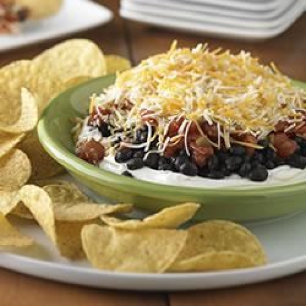 Layered Black Bean Dip