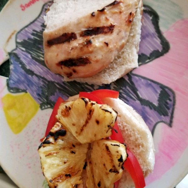 Grilled Pineapple Chicken Sandwiches