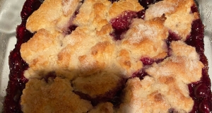 Sweet Dark Cherry Cobbler