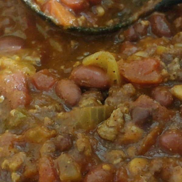 Slow Cooker 3-Bean Chili