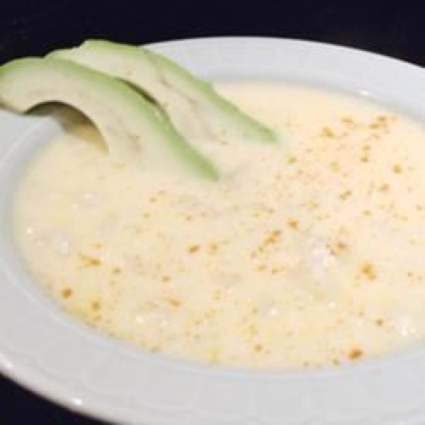 Potato Soup with Fish and Cheese