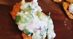 Cool and Creamy Cucumber Spread Bites