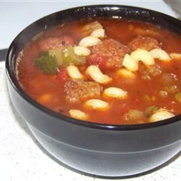 Meatball and Pasta Soup