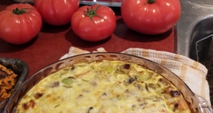 Quiche with Leeks, Mushrooms and Sweet Potatoes