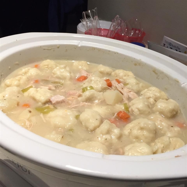 Mom's Chicken and Dumplings (Slow Cooker Version)