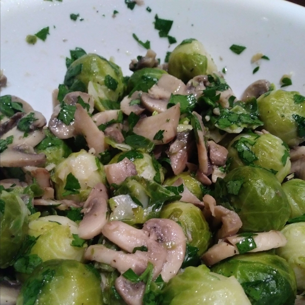 Brussels Sprouts with Mushrooms