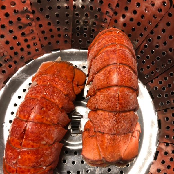 Lobster Tails Steamed in Beer