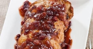 Roast Pork with Cranberry Glaze