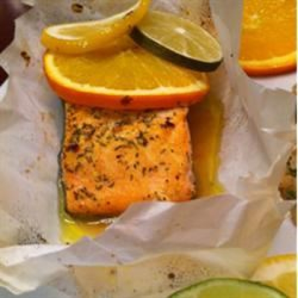 Citrus Salmon in Parchment