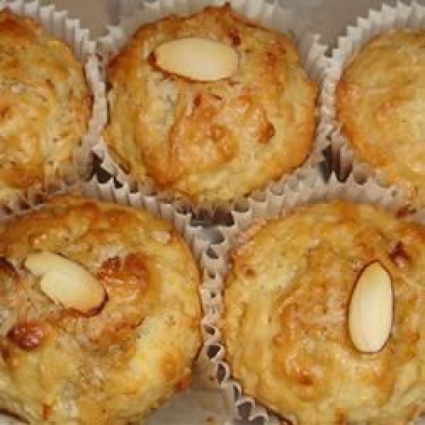 Golden Coconut Almond Muffins