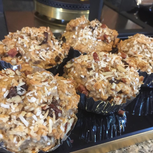 Golden Coconut Almond Muffins