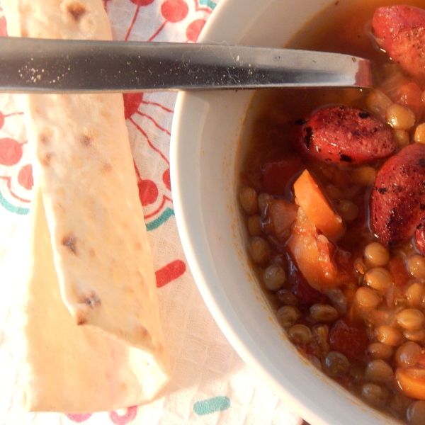 Lentil Frankfurter Soup