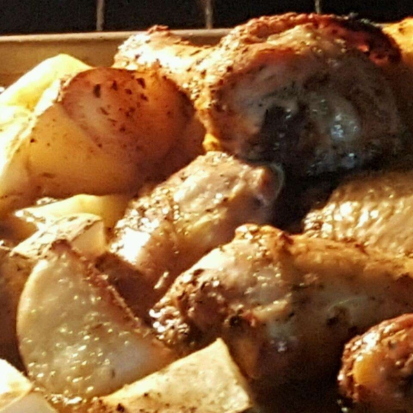 Scrumptious Baked Chicken and Potatoes