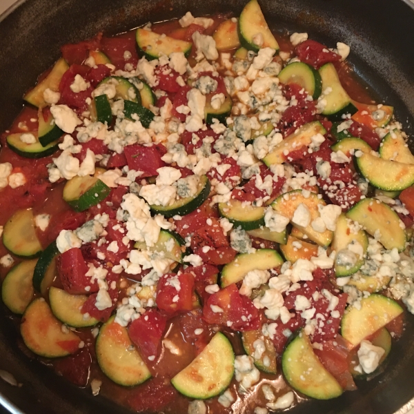 Zucchini and Blue Cheese Side