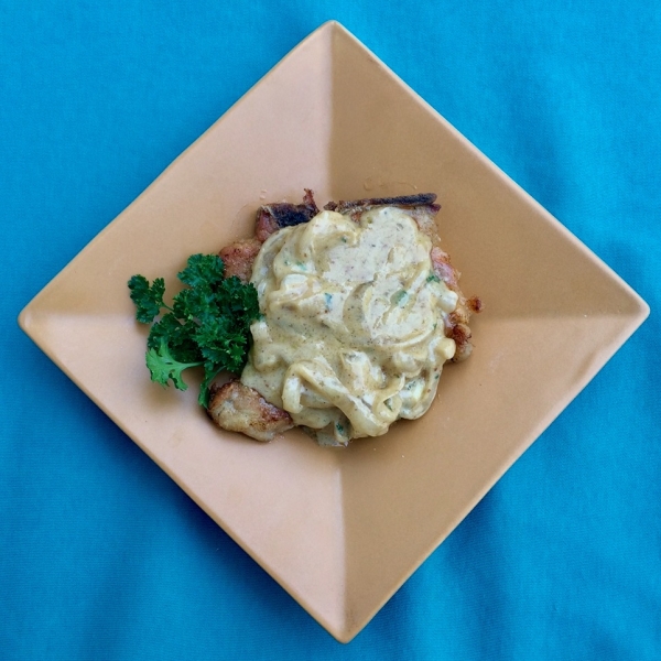 Cast Iron Skillet Pork Chops with Dijon Sauce