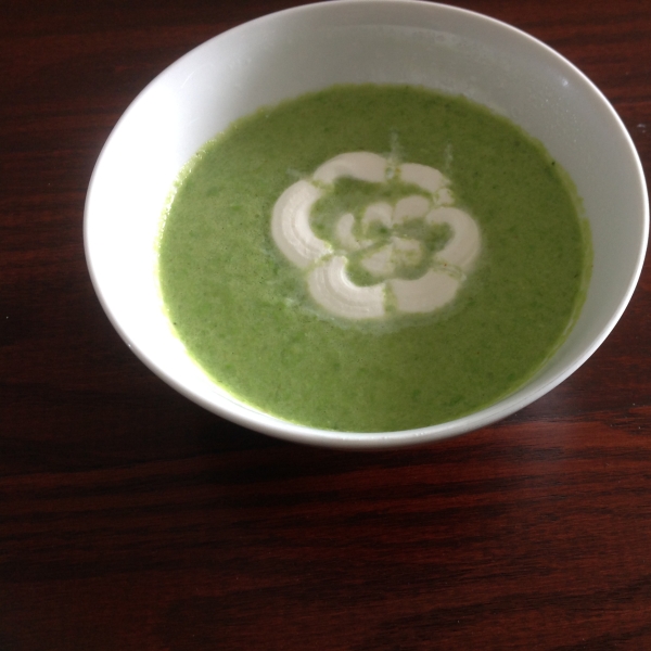 Chilled Sugar Snap Pea Soup