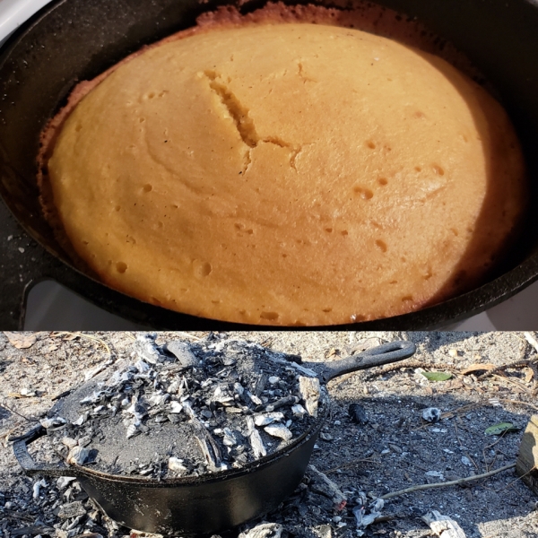 Campfire Cast Iron Cornbread