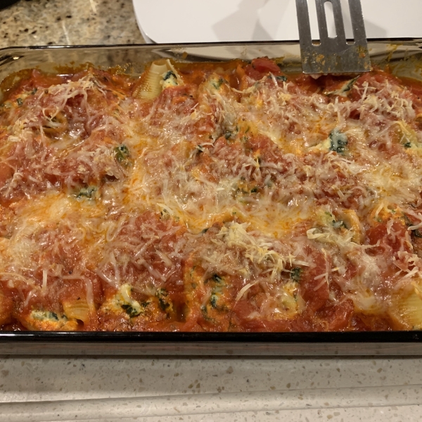 Spinach Cheese Manicotti