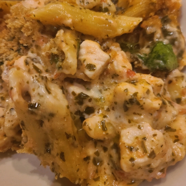 Pesto Chicken Penne Casserole