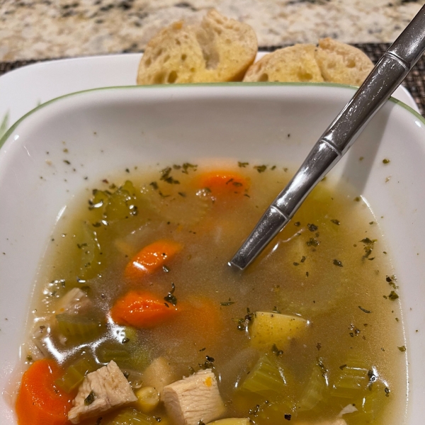 Hearty Barley Turkey Soup