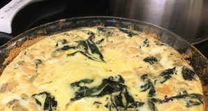 Salmon and Swiss Chard Quiche