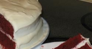 Reduced Fat and Cholesterol Red Velvet Cake