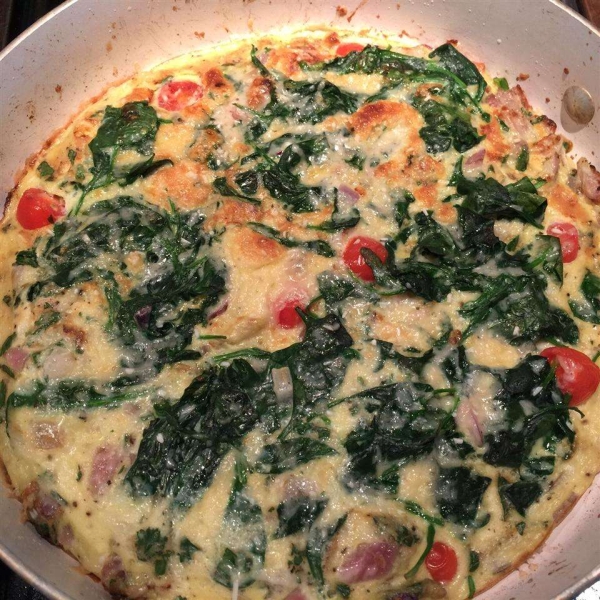 Frittata with Leftover Greens