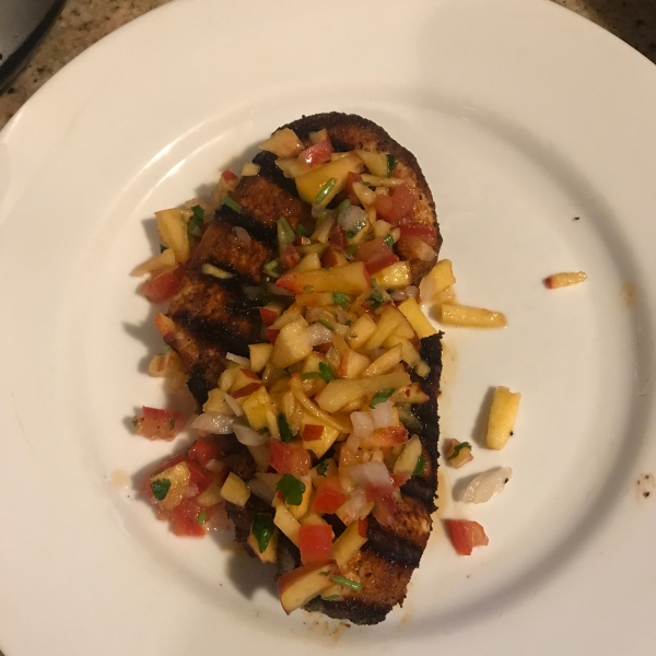 Grilled Pork Chops with Fresh Nectarine Salsa