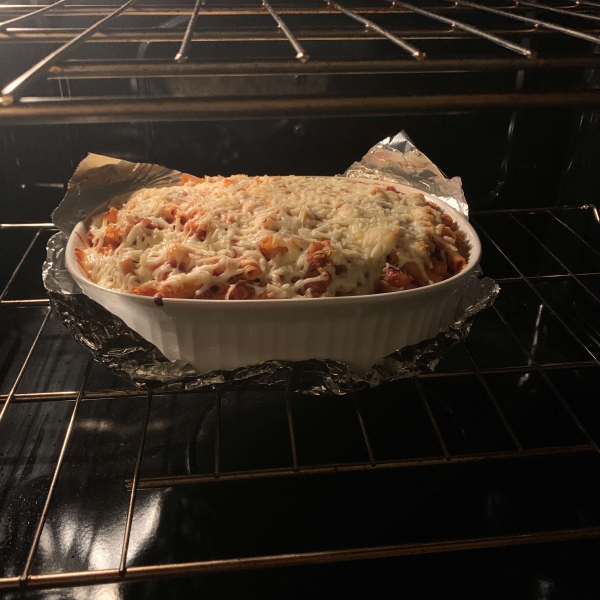 Chicken Parmesan Pasta Casserole