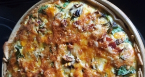 Belle and Chron's Spinach and Mushroom Quiche