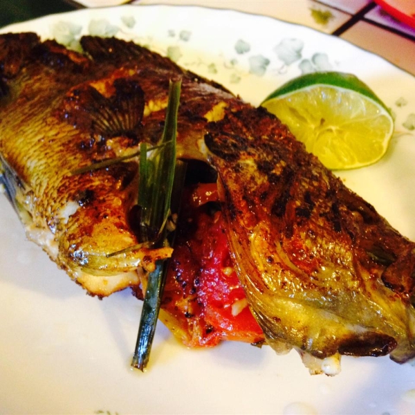 Fried Whole Tilapia with Basil and Chilies