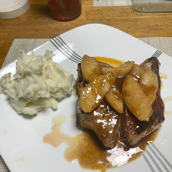 Caramel Apple Pork Chops