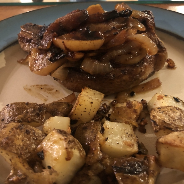 Caramel Apple Pork Chops