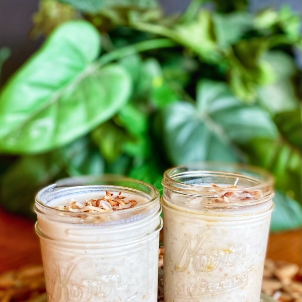 Coconut Overnight Oats with Protein Powder