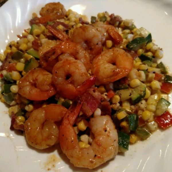 Shrimp and Sweet Corn Maque Choux