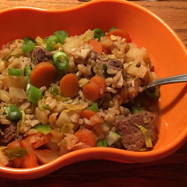 North African Beef and Brown Rice