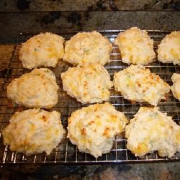 Cheddar-Scallion Drop Biscuits